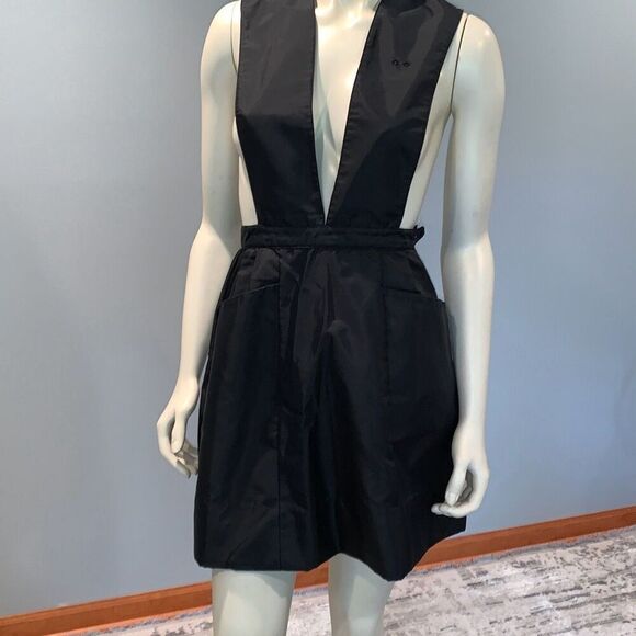 1950S VINTAGE ANGELICA NYLON PINAFORE UNIFORM DRESS SMALL - Picture 11 of 12